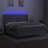 Cama Box Spring C/ Colchão e LED 180x200 cm Tecido Cinza-claro