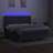 Cama Box Spring C/ Colchão e LED 160x200 cm Tecido Cinza-escuro