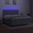 Cama Box Spring C/ Colchão e LED 160x200 cm Tecido Cinza-claro