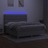Cama Box Spring C/ Colchão e LED 160x200 cm Tecido Cinza-claro