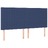 Estrutura de Cama com Cabeceira 200x200 cm Tecido Azul