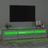 Móvel de Tv com Luzes LED 195x35x40 cm Cinzento Sonoma