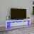 Móvel de Tv com Luzes LED 200x36,5x40 cm Branco Brilhante