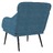 Cadeira com Apoio de Braços 63x76x80 cm Veludo Azul