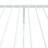 Estrutura de Cama com Cabeceira e Pés 75x190 cm Metal Branco