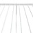 Estrutura de Cama com Cabeceira e Pés 90x190 cm Metal Branco