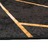Tapete Lavável Antiderrapante 80x150 cm Preto e Dourado