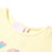 T-shirt de Criança com Estampa de Patins Amarelo-suave 128