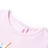 T-shirt de Criança com Estampa de Copo Rosa-suave 104