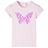 T-shirt de Manga Curta para Criança Rosa-suave 104
