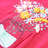 T-shirt Infantil com Estampa Floral Rosa Brilhante 92