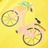 T-shirt de Criança com Estampa de Bicicleta Amarelo 104