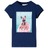 T-shirt para Criança com Estampa de Cão num Barco Azul-marinho 104
