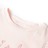T-shirt P/ Criança Manga C/ Folhos e Estampa Brilhante Rosa-suave 92