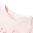 T-shirt P/ Criança Manga C/ Folhos e Estampa Brilhante Rosa-suave 104