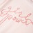 T-shirt P/ Criança Manga C/ Folhos e Estampa Brilhante Rosa-suave 116