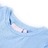 T-shirt P/ Criança Manga C/ Folhos e Estampa Brilhante Azul-claro 92