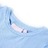 T-shirt P/ Criança Manga C/ Folhos e Estampa Brilhante Azul-claro 104