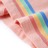 T-shirt para Criança C/ Riscas de Arco-íris Cor Pêssego 92