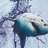 T-shirt para Criança com Estampa de Tubarão Azul-claro 92
