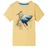 T-shirt de Criança com Estampa de Tubarão Amarelo 92