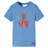 T-shirt Infantil com Mangas Curtas Azul-médio 116