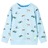 Sweatshirt para Criança Azul-claro Mesclado 92