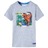 T-shirt para Criança com Estampa de Dinossauro Cinzento 92