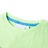 T-shirt para Criança com Estampa de Tubarão Verde-néon 128