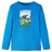 T-shirt Manga Comprida P/ Criança Estampa Futebolista Azul-cobalto 104