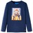 T-shirt Manga Comprida P/ Criança C/ Estampa Urso Azul Mesclado 92