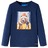 T-shirt Manga Comprida P/ Criança C/ Estampa Urso Azul Mesclado 116