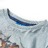 T-shirt Manga Comprida P/ Criança C/ Estampa de Lobo Azul-claro 92