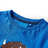 T-shirt Manga Comprida P/ Criança Estampa Bisonte Azul-cobalto 128
