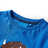 T-shirt Manga Comprida P/ Criança Estampa Bisonte Azul-cobalto 140