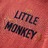 T-shirt Manga Comprida P/ Criança Little Monkey Vermelho Queimado 140