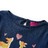 T-shirt Manga Comprida P/ Criança C/ Estampa de Veados Azul-marinho 92