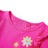 T-shirt Manga Comprida P/ Criança C/ Estampa de Flores Rosa-escuro 92