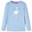 T-shirt Manga Comprida P/ Criança C/ Estampa de Cisne Azul-claro 140