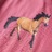 T-shirt Manga Comprida P/ Criança Estampa de Cavalo Rosa-velho 104