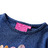 T-shirt Manga Comprida Criança Palavra em Lantejoulas Azul-marinho 92