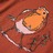 T-shirt Manga Comprida P/ Criança Estampa de Pássaro Cor Conhaque 92