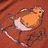 T-shirt Manga Comprida P/ Criança Estampa de Pássaro Cor Conhaque 104