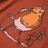T-shirt Manga Comprida P/ Criança Estampa de Pássaro Cor Conhaque 116