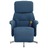 Cadeira de Massagens Reclinável C/ Apoio de Pés Tecido Azul