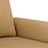 Sofá de 2 Lugares Veludo 140 cm Castanho