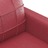 Sofá de 2 Lugares 140 cm Couro Artificial Vermelho Tinto