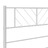 Estrutura de Cama com Cabeceira 90x200 cm Metal Branco