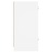 Armário de Apoio C/ Portas de Vidro 35x37x75,5 cm Branco