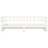 Sofá-cama de Puxar 2x(80x200) cm Pinho Maciço Branco